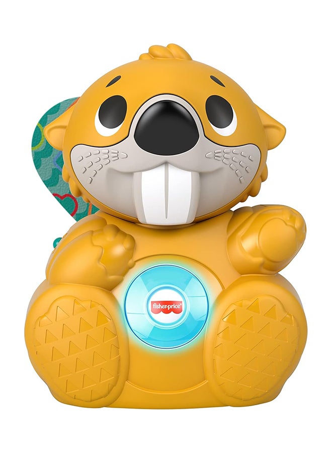 Linkimals Boppin’ Beaver – Light-Up Musical Activity Toy for Babies, Yellow