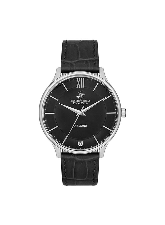 Men's Analog Round Shape Leather Wrist Watch BP3308X.351 - 43 mm