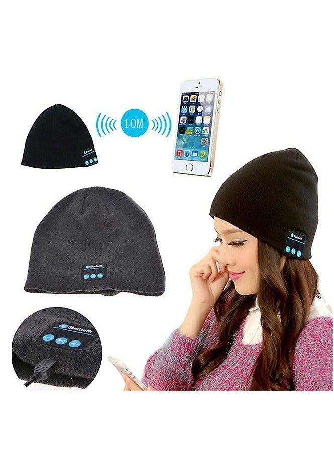 Men's Sports Hats & Cap Winter Outdoor Sports Knit Cap Wireless Stereo Headphone