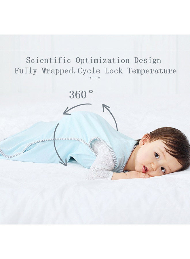 Insular SU3006 Cotton Sleeping Bag for Kids Wearable Blanket for Baby Toddler Sleeping Bag with Zippers Sleeveless Breathable Uni