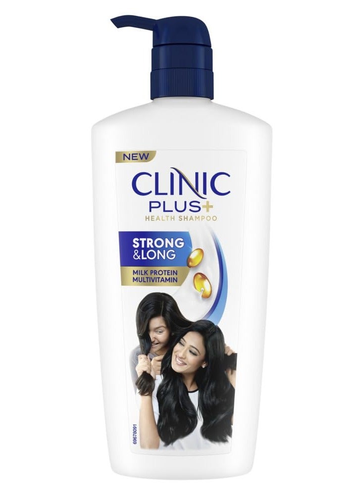 Clinic Plus Strong Long Strengthening Shampoo 650ml for Healthy Long Hair with Milk Proteins Multivitamins