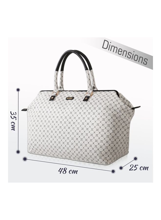 Mommy Fashion Diaper Bag With Waterproof Fabric - White