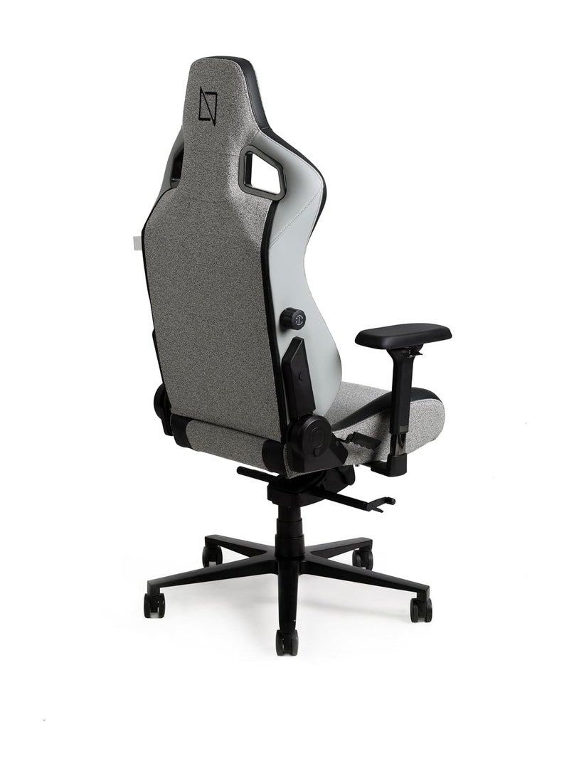 Navodesk APEX AIR Ergonomic Gaming Chair with Magnetic Memory Foam Headrest And Lumbar Support LIGHT GREY FUSION WEAVE