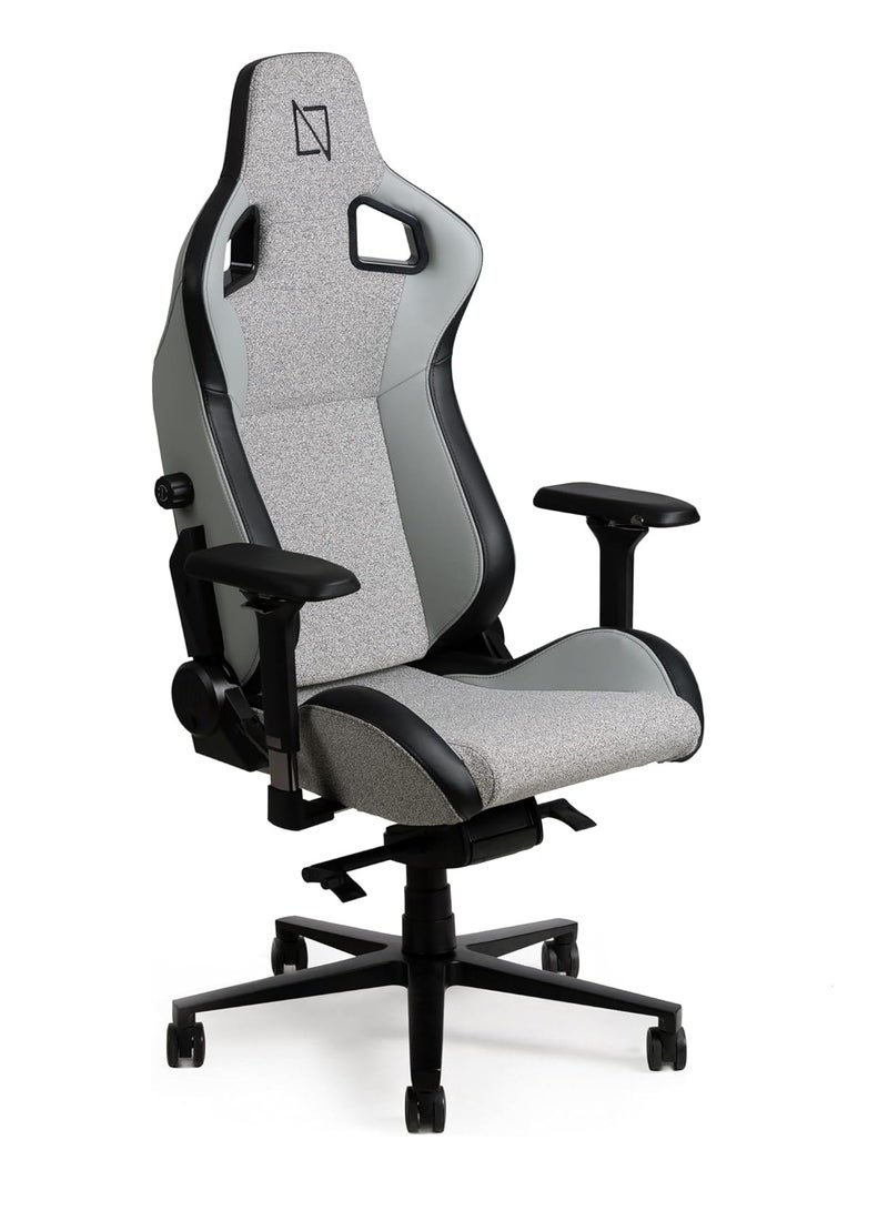 Navodesk APEX AIR Ergonomic Gaming Chair with Magnetic Memory Foam Headrest And Lumbar Support LIGHT GREY FUSION WEAVE