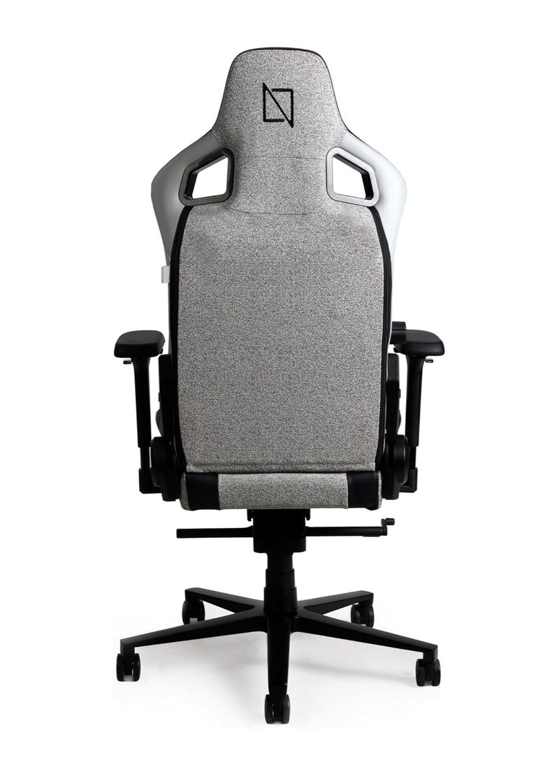 Navodesk APEX AIR Ergonomic Gaming Chair with Magnetic Memory Foam Headrest And Lumbar Support LIGHT GREY FUSION WEAVE