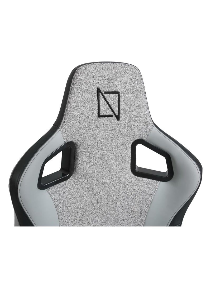 Navodesk APEX AIR Ergonomic Gaming Chair with Magnetic Memory Foam Headrest And Lumbar Support LIGHT GREY FUSION WEAVE