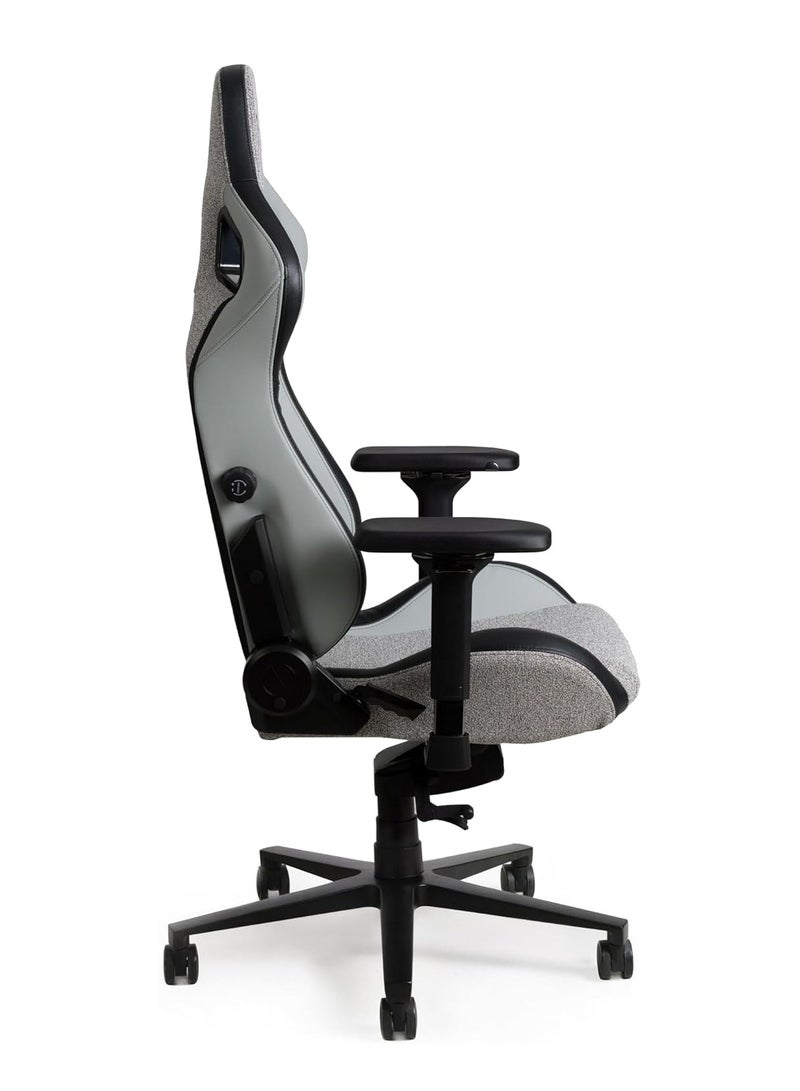 Navodesk APEX AIR Ergonomic Gaming Chair with Magnetic Memory Foam Headrest And Lumbar Support LIGHT GREY FUSION WEAVE