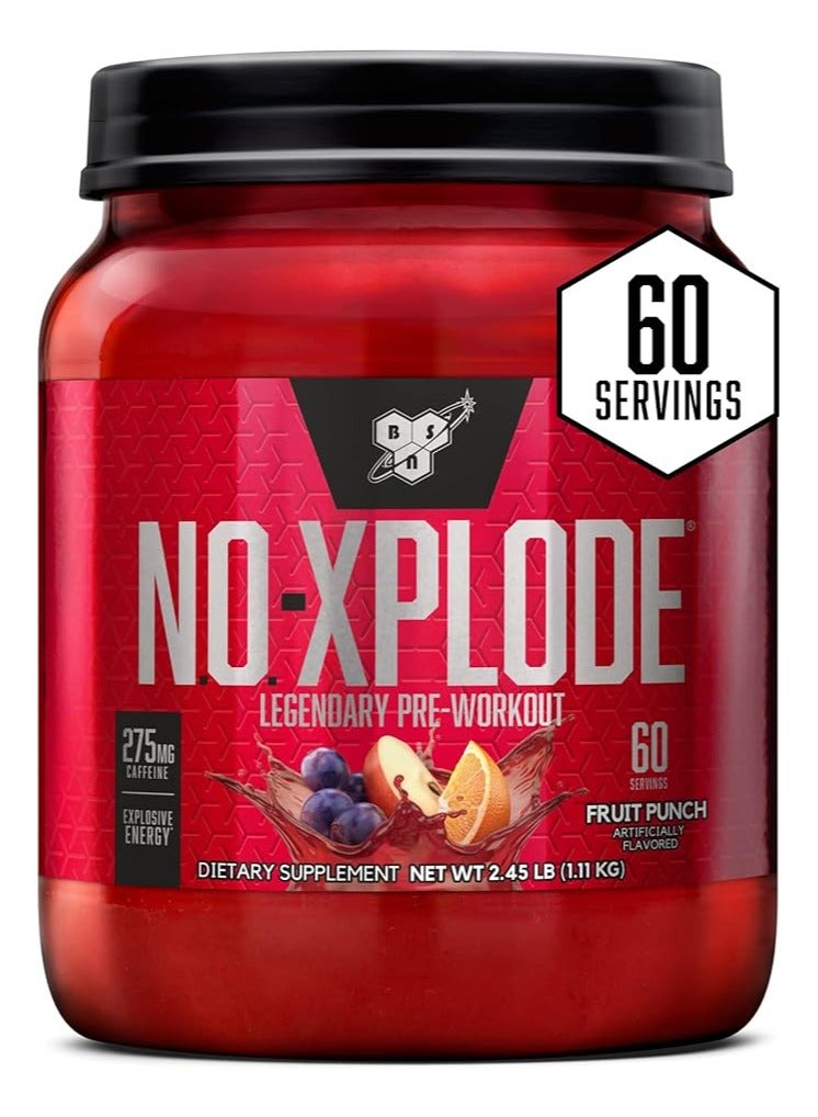 Bsn No Xplode 60 Servings Fruit Punch Flavor
