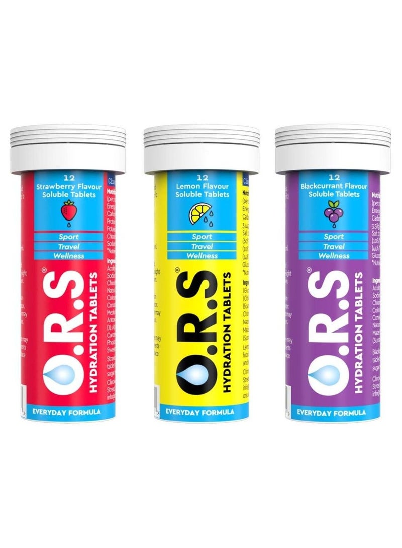 Hydration Tablets With Electrolytes 3 Flavors Minis