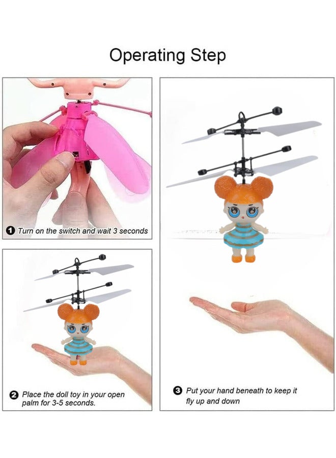 2pcs Flying Fairy Doll Hand Control Flying Doll Toy for Girl