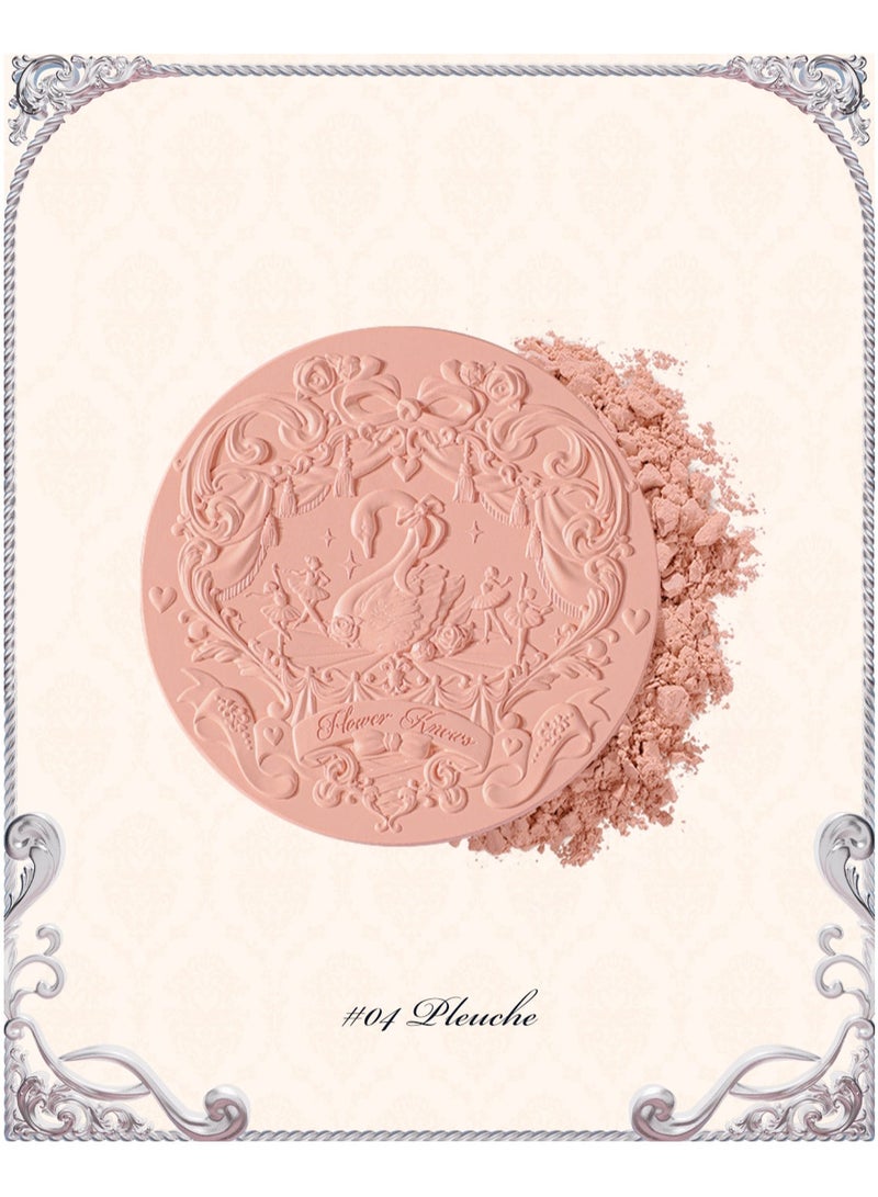 Swan Ballet Embossed Blush Flocked Mist Embossed Cheek Inflated Color Matte Classic Makeup - 5g (04 Pleuche)