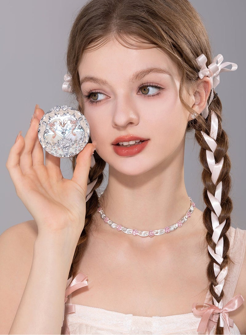 Swan Ballet Embossed Blush, Flocked Mist Embossed Cheek, Inflated Color, Matte, Classic Makeup - 5g (01 Niveous Swan)
