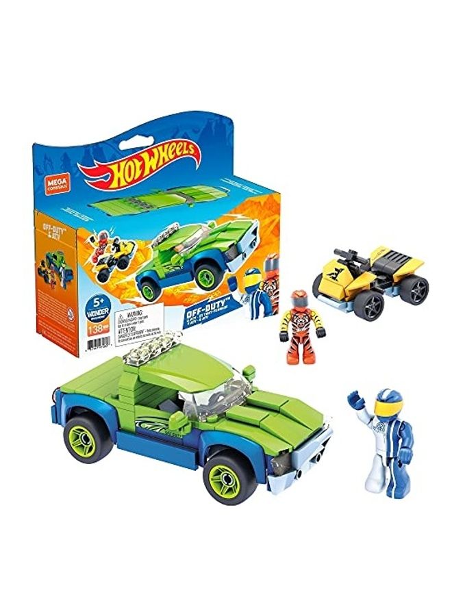 GYG21 138-Piece Hot Wheels Off-Duty Building Set 138 6+ Years