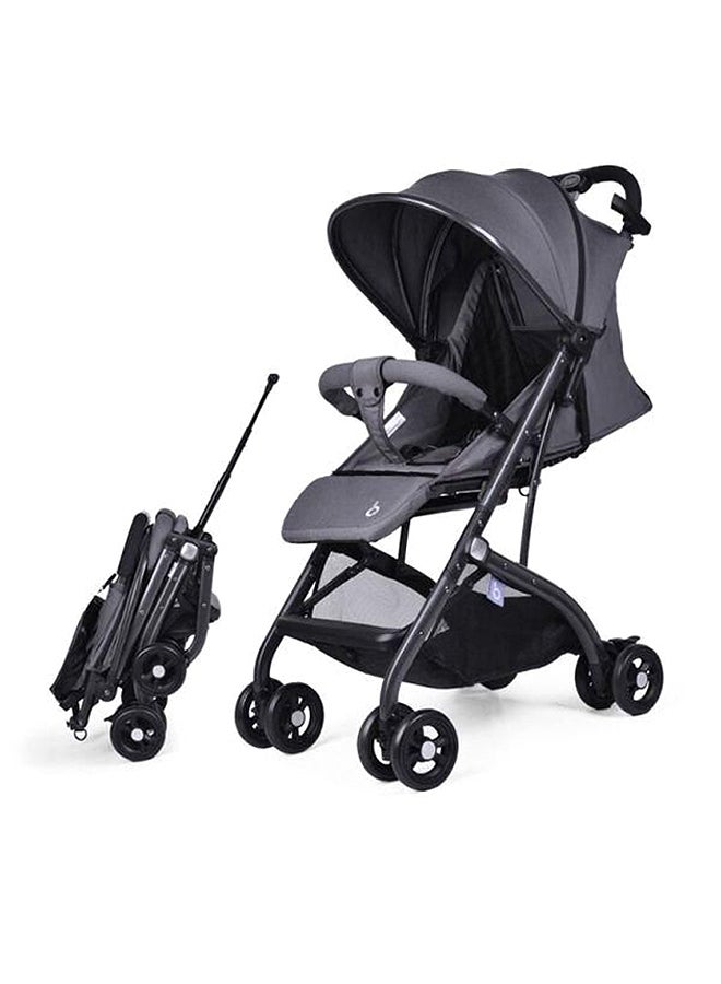 Aluminium Foldable Stroller With Adjustable Canopy, Lockable, Fixed-cum-swivel Front Wheels