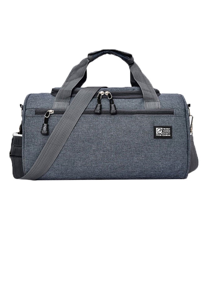 Portable Travel Duffel Bag Grey/black