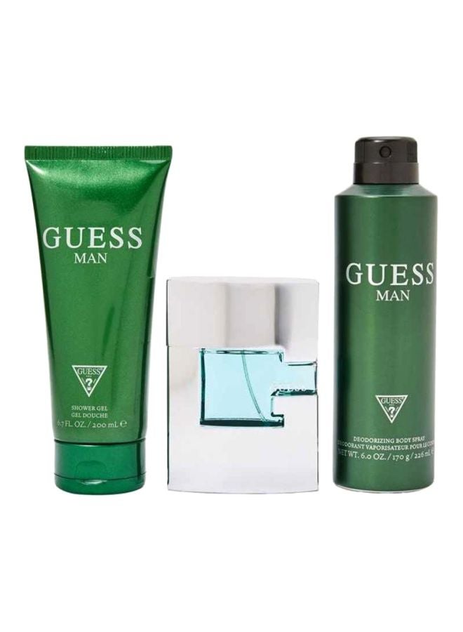 Green Set (EDT + Body Spray + Shower Gel) EDT 75Ml, Body Spray 226Ml, Shower Gel 200ml