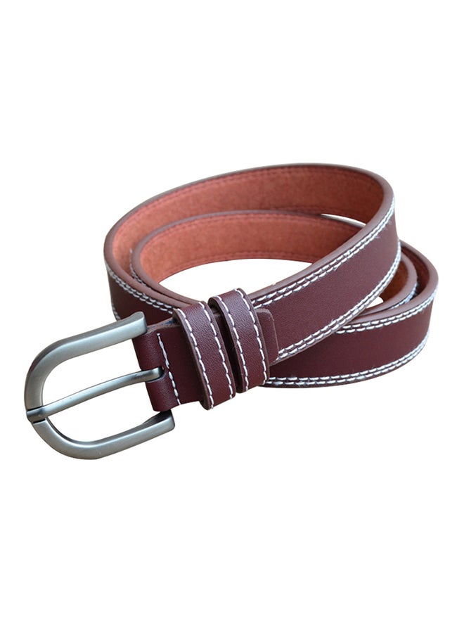 Pin Buckle Belt Dark Brown