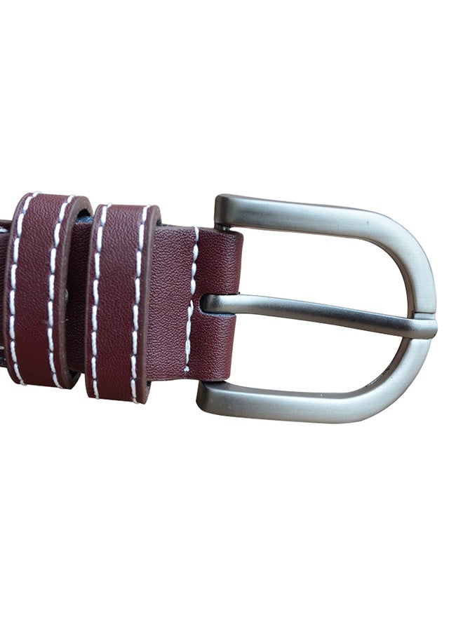 Pin Buckle Belt Dark Brown