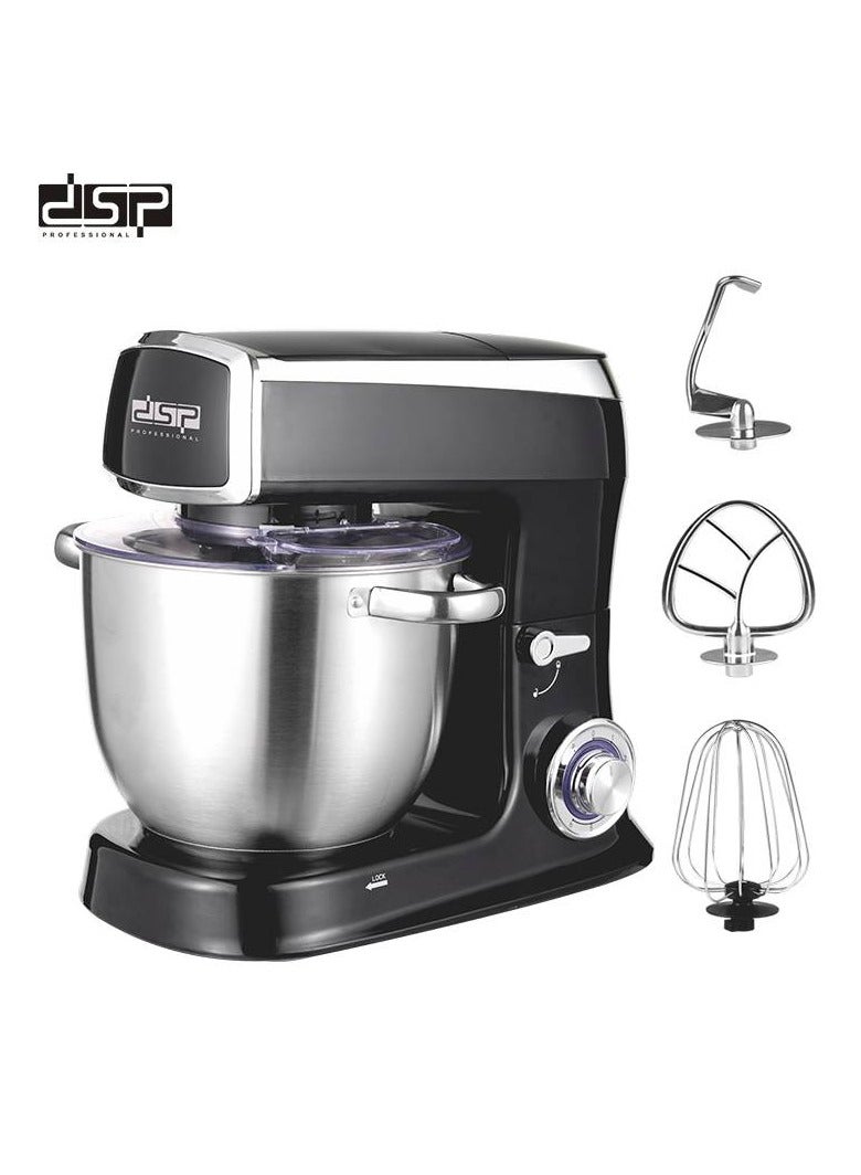 DSP KM3051 1500W Stand Mixer 8L Large Capacity 6 Speed Adjustment Dough Mixer with Anti-slip Foot Pad Design for Mixing Cake, Cookie Dough, Fudge