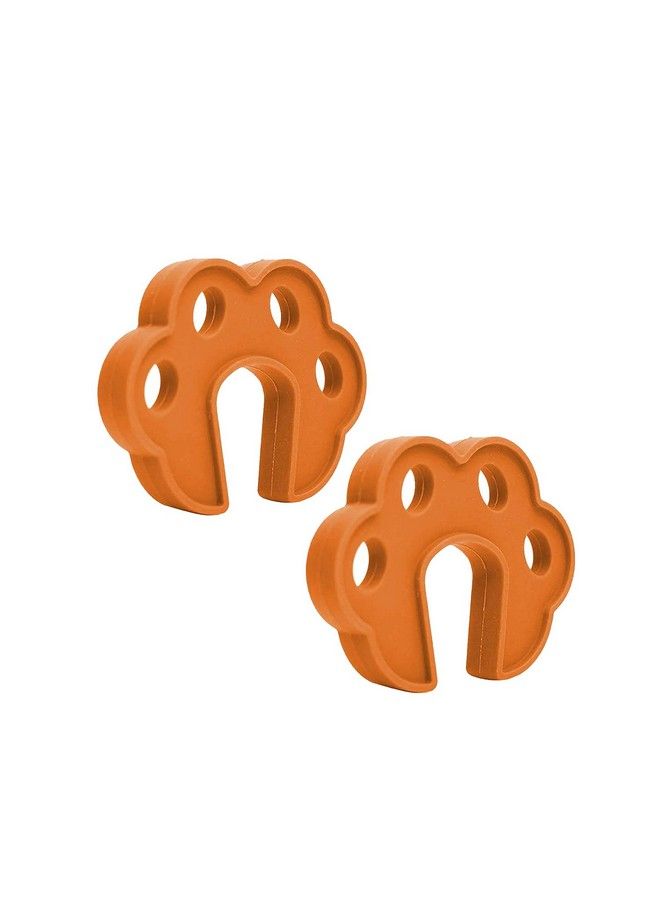 Pack Of 2 Fit All Sleek Design Strong Silicone Door Stopperbrown