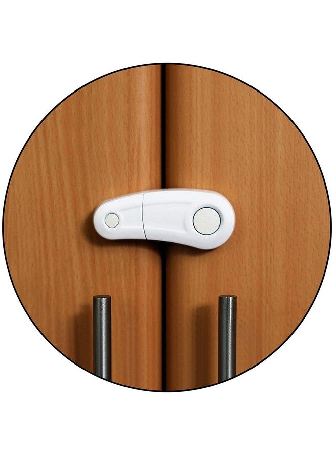 Safe O Kid Durable Elegant Child Safety Cabinet Lock White Pack Of 4