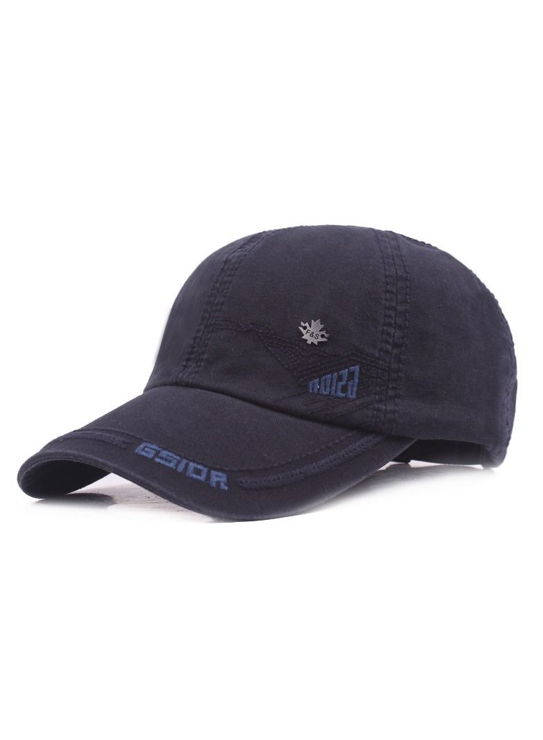 Men's Cotton Baseball Cap Navy Blue