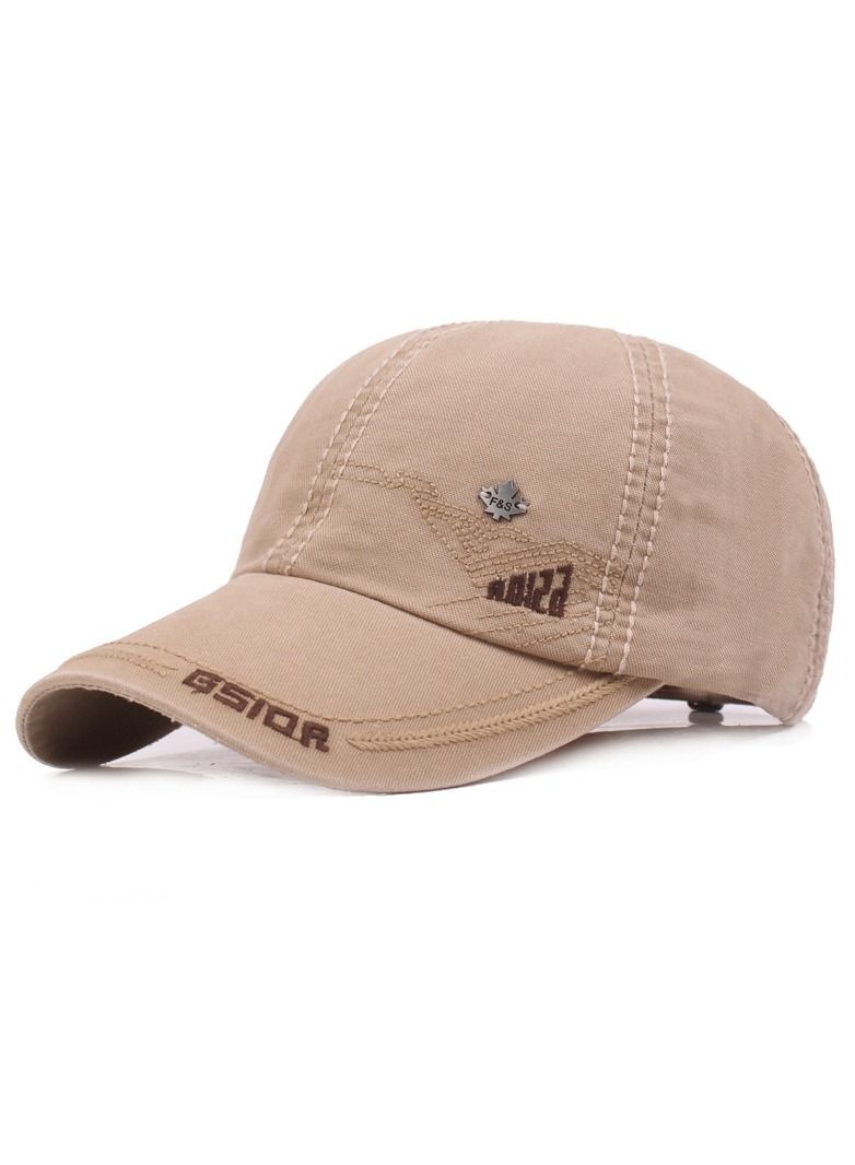 Men's Cotton Baseball Cap Beige