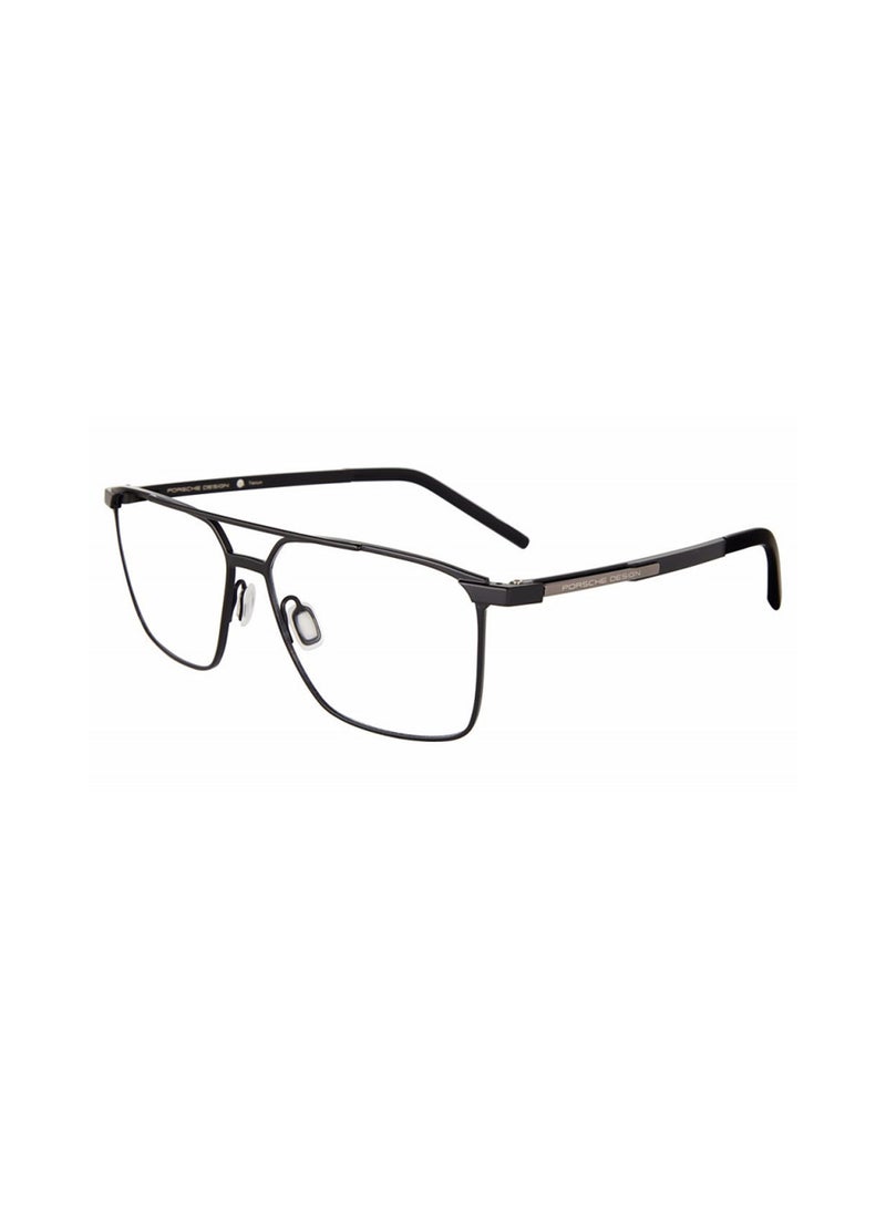 Men's Pilot Eyeglass Frame - P8392 B 56 - Lens Size: 56 Mm