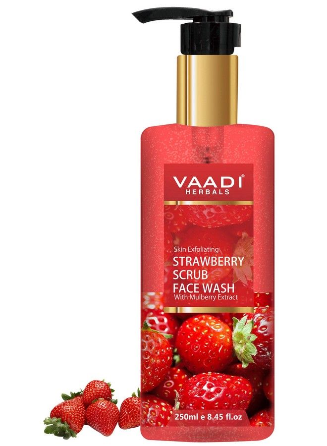Pvt Ltd Strawberry Scrub Face Wash With Mulberry Extract 250 Ml
