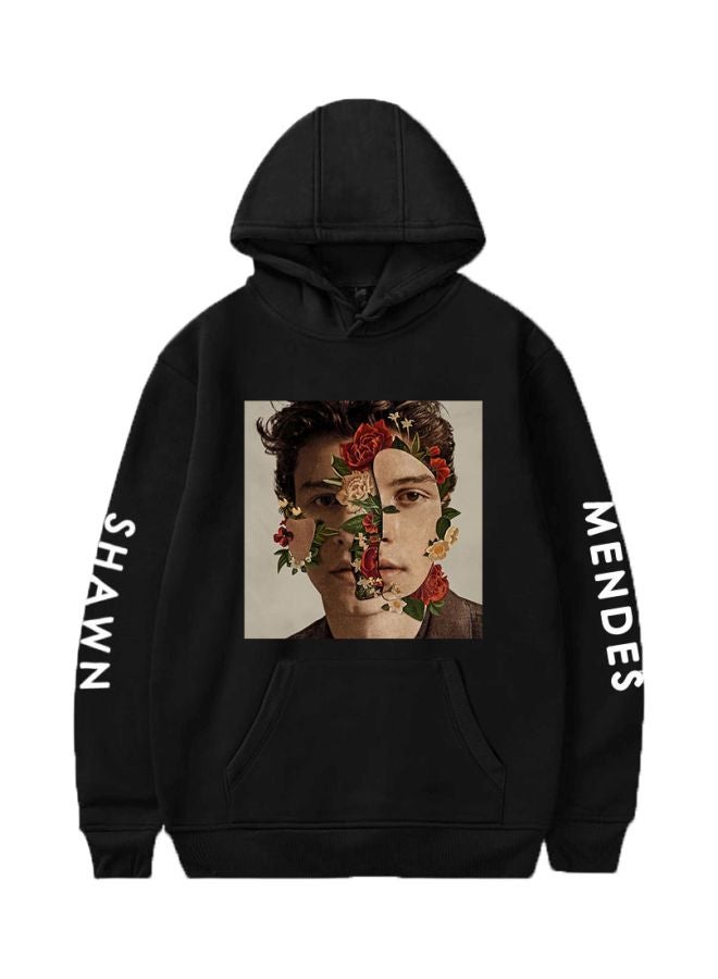 Shawn Mendes Printed Hoodie Black/White