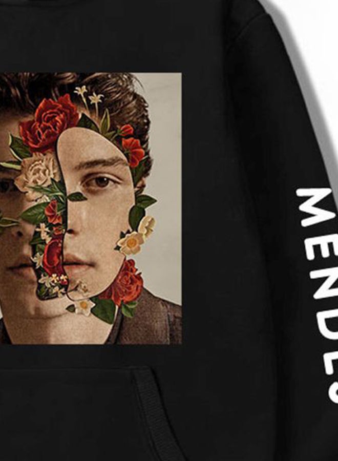 Shawn Mendes Printed Hoodie Black/White