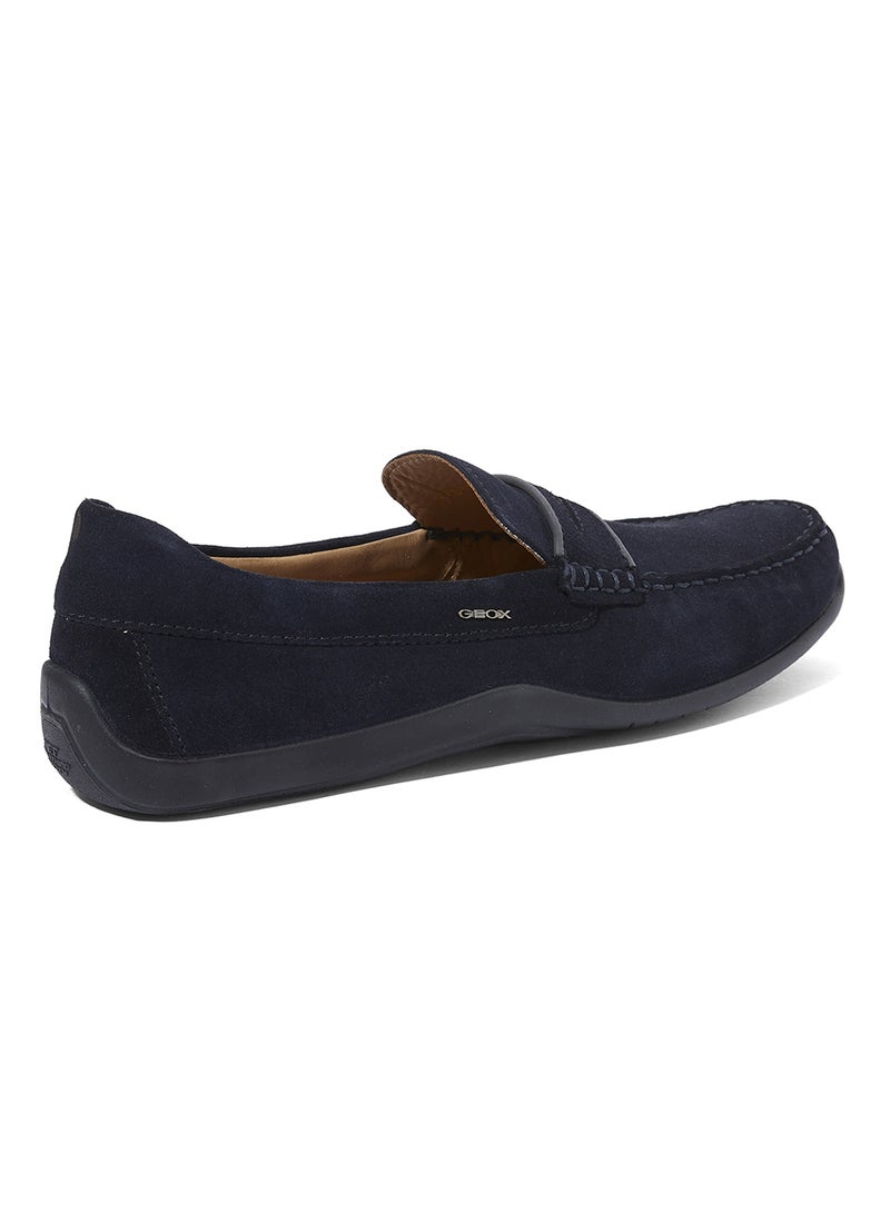 Xense Mox Slip-On Moccasin Navy