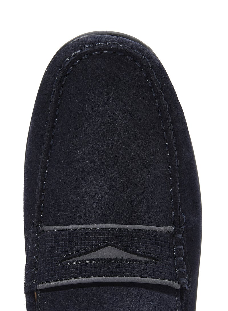 Xense Mox Slip-On Moccasin Navy