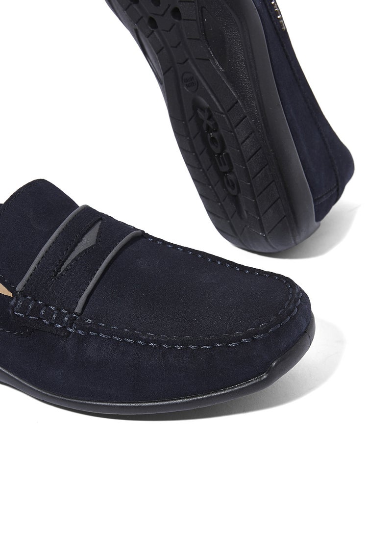 Xense Mox Slip-On Moccasin Navy