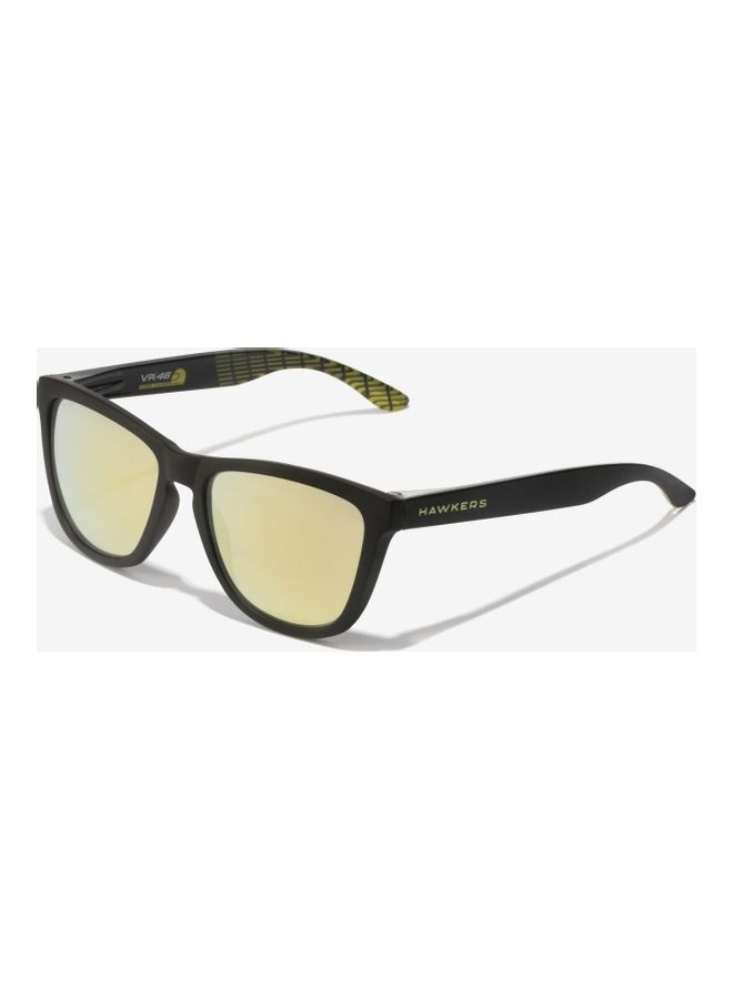 VR46 Academy X Black Yellow Wayfarer Sport Sunglasses - Lens Size: 54 mm