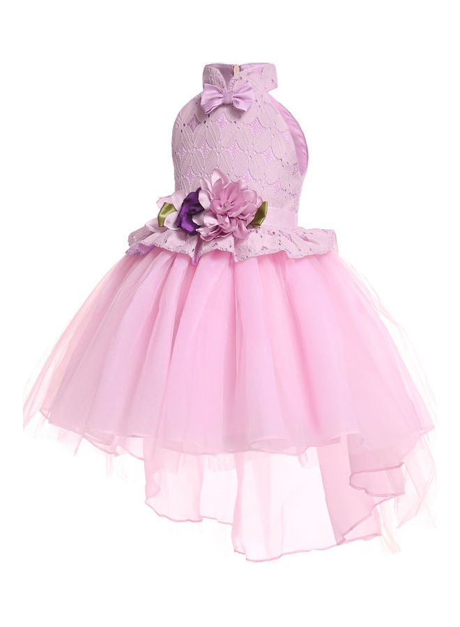 Mesh Bubble Princess Dress Pink