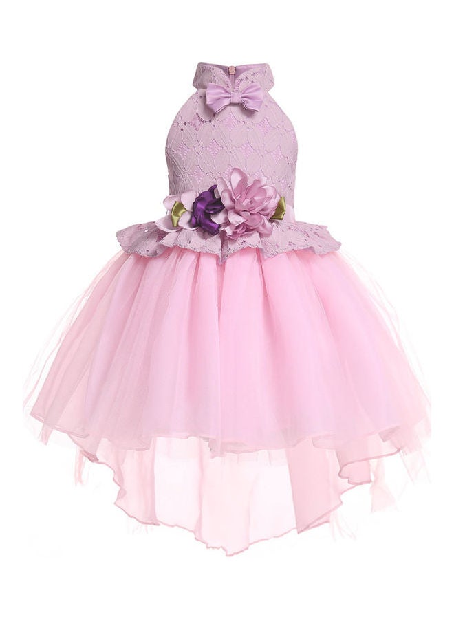 Mesh Bubble Princess Dress Pink