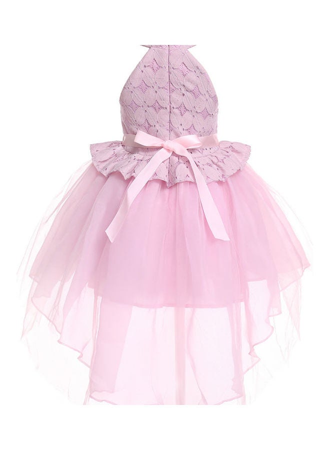 Mesh Bubble Princess Dress Pink