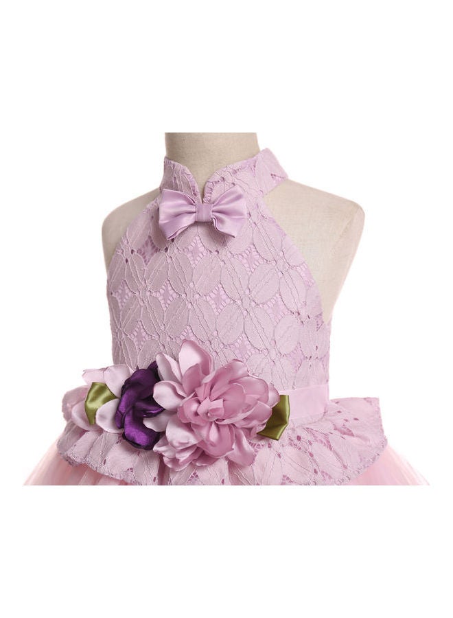 Mesh Bubble Princess Dress Pink