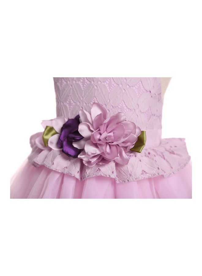 Mesh Bubble Princess Dress Pink