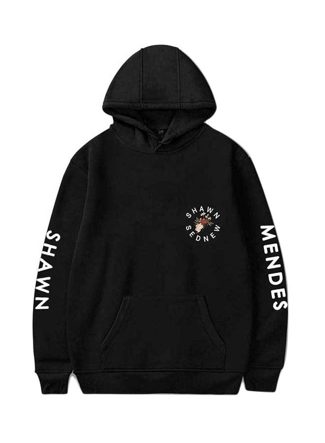 Shawn Mendes Printed Hoodie Black/White