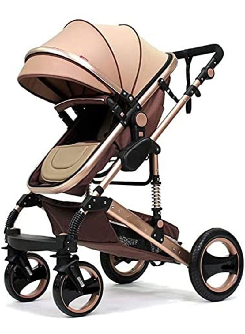 3 in 1 Baby Stroller with Reversible Seat and Canopy