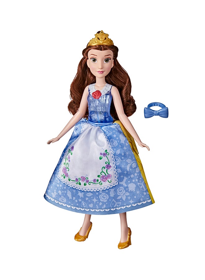 Disney Princess Spin and Switch Belle, Quick Change Fashion Doll 6.35x22.86x35.56cm