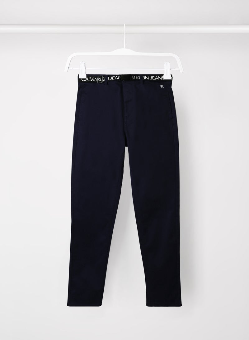 Kids/Teen Belted Chino Trousers Blue