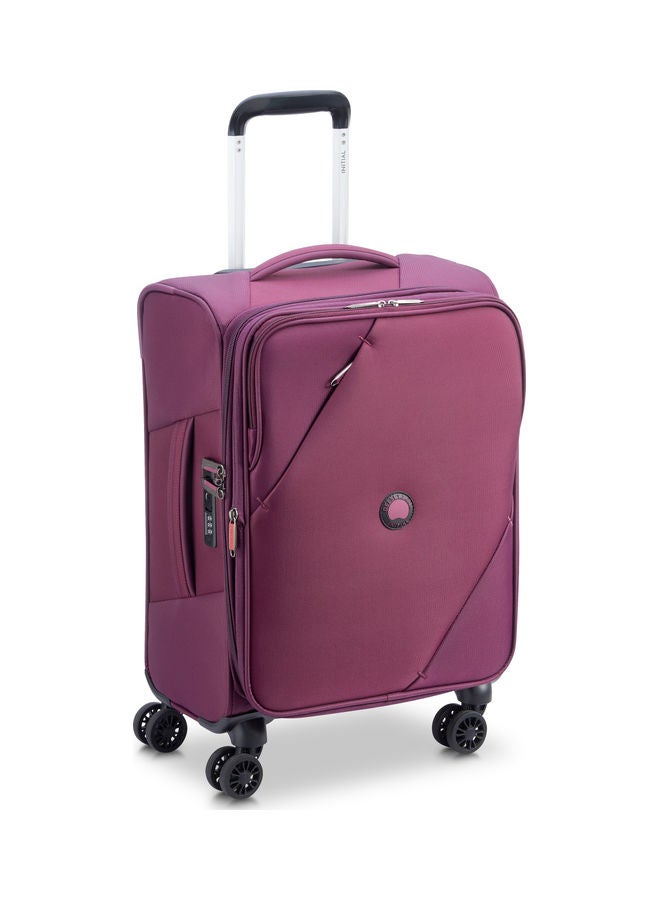 Maringa Lightweight Small Cabin Luggage Trolley 55cm 4DW Purple