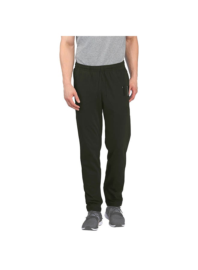 Solid Design Drawstring Sweatpants Dark Grey