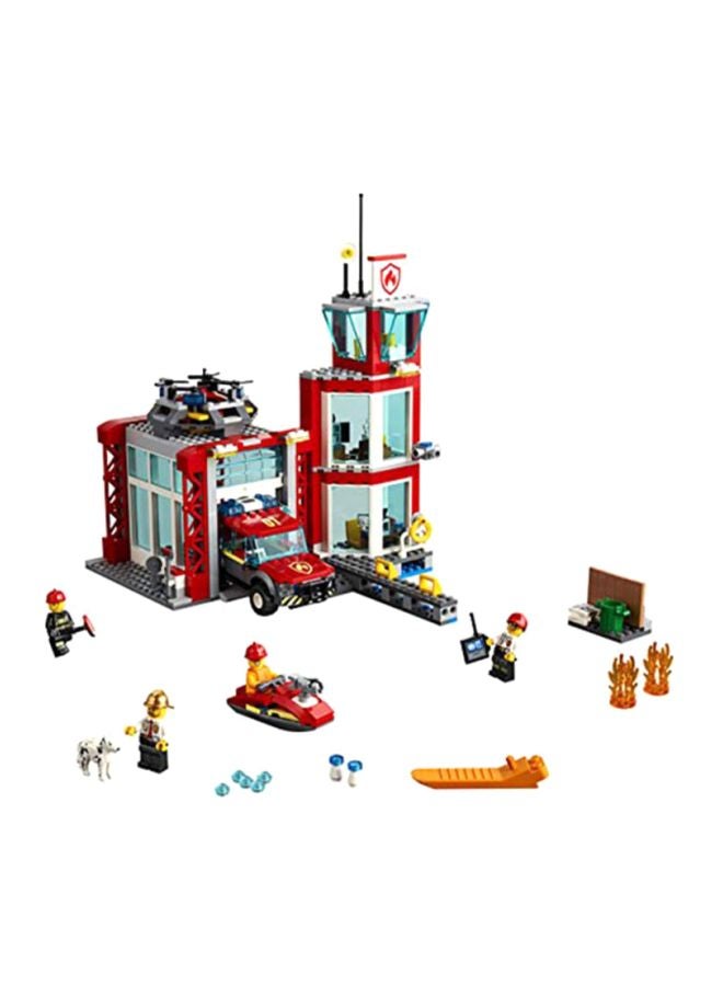 60215 509-Piece City Fire Station Building Toy Set 60215 5+ Years