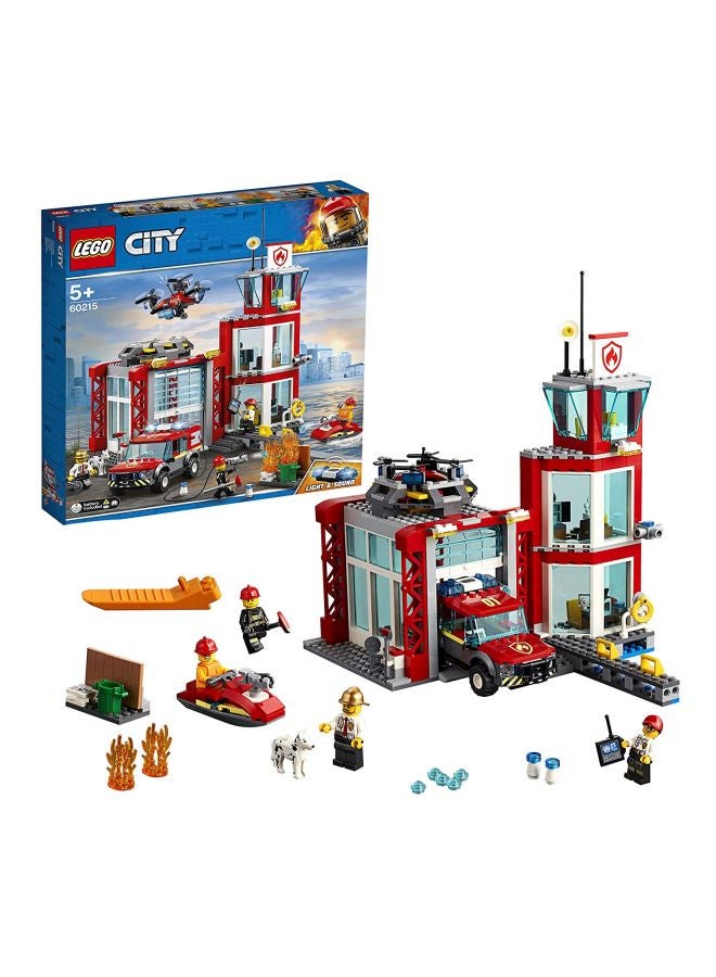 60215 509-Piece City Fire Station Building Toy Set 60215 5+ Years
