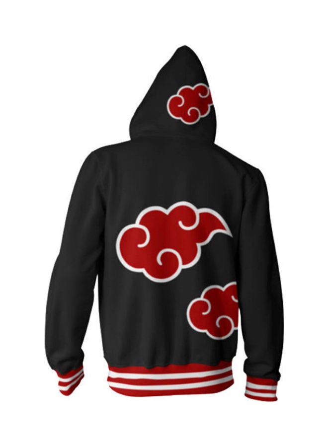 Fashionable Casual Hoodie Black/Red