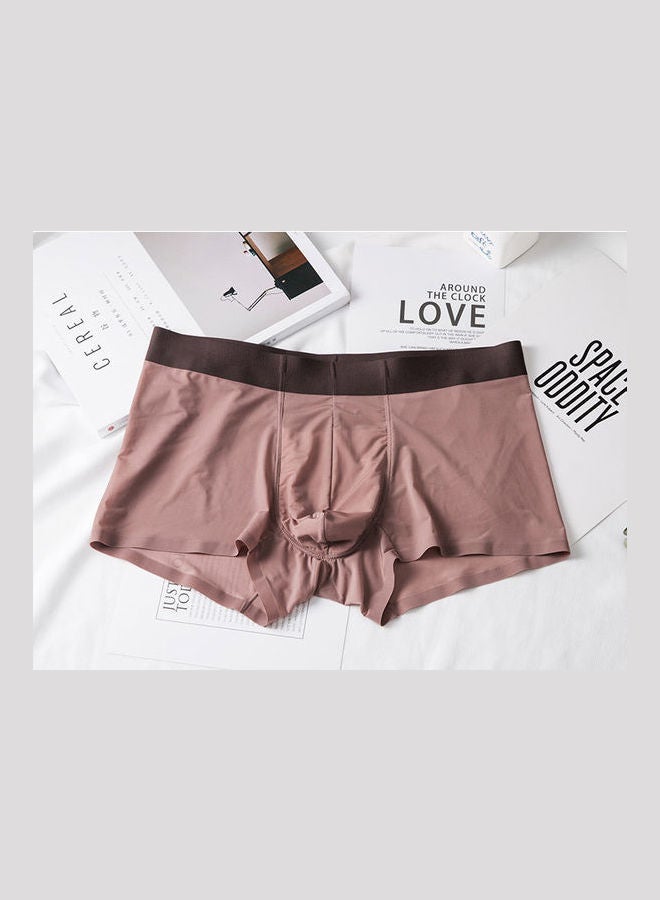 Comfortable Mid-Rise Boxers Brown